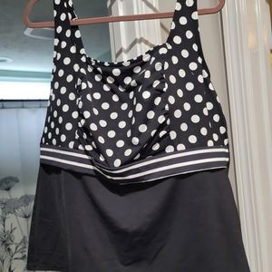 Women's plus size tankini swim top